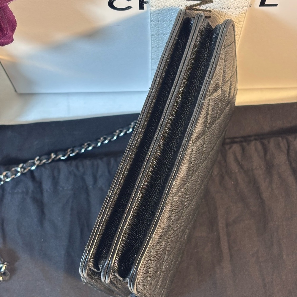 Gorgeous Chanel Square Woc Black Caviar - Picture 8 of 16
